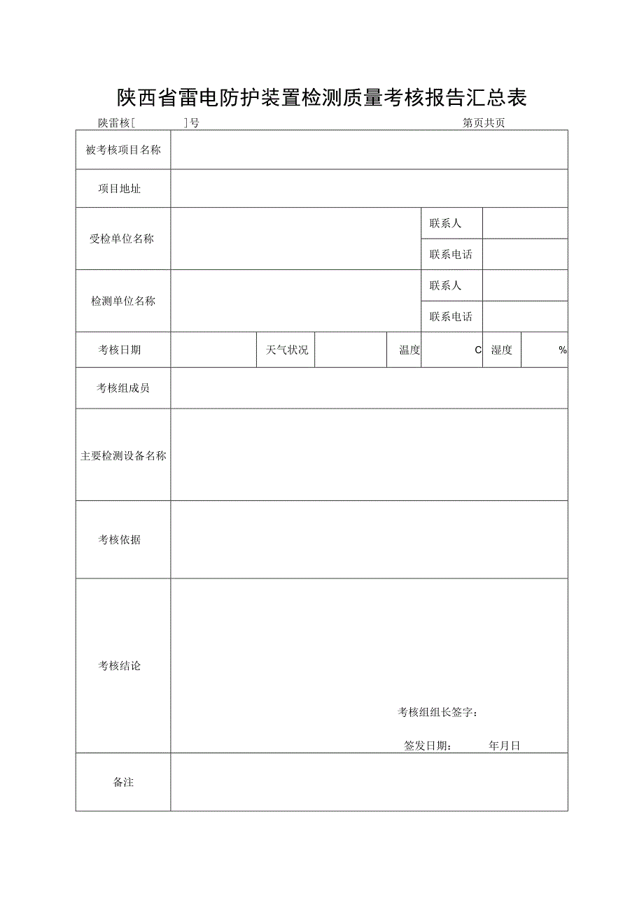 陕雷核号陕西省雷电防护装置检测质量考核报告.docx_第3页