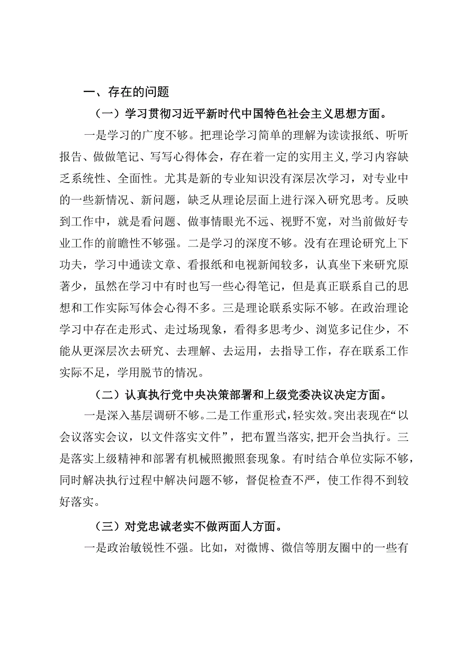 （11篇）2023年主题教育民主生活会对照检查.docx_第2页