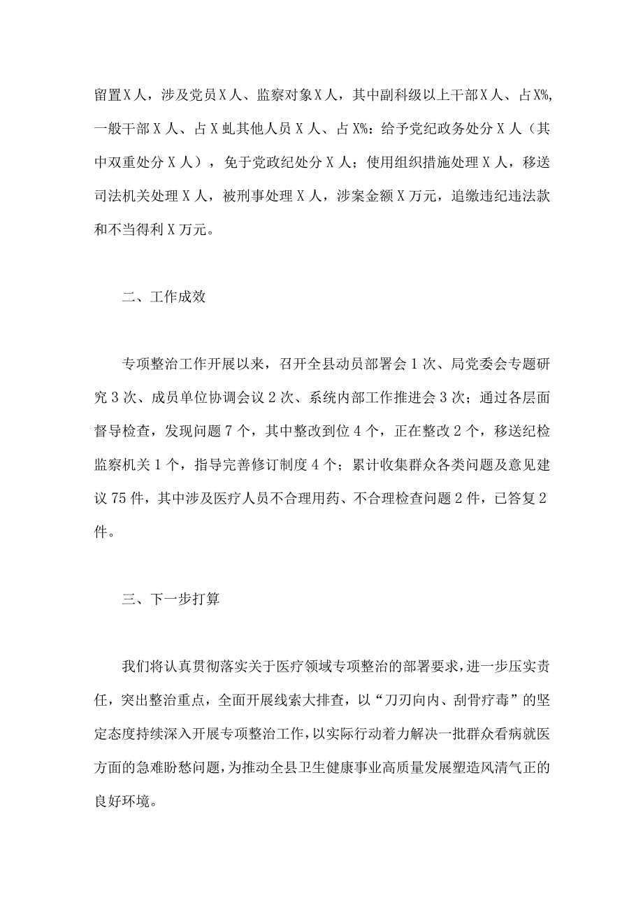 2023年医药领域腐败问题集中整治调研报告材料、工作实施方案、自查自纠报告、工作总结报告、医院院长工作动员会上的讲话稿【9篇文】.docx_第3页