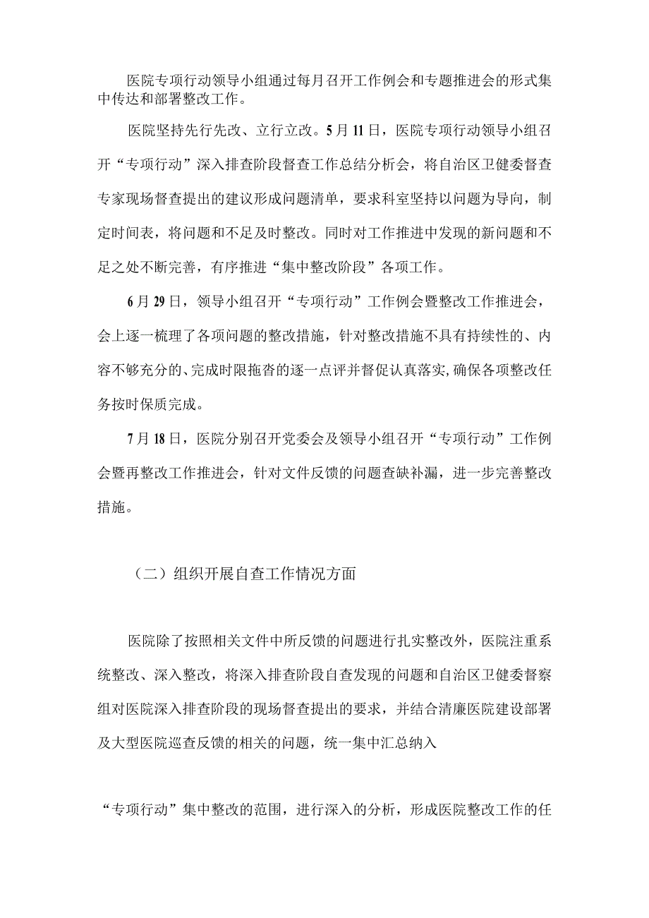 2023年医药领域腐败和作风问题专项行动集中整改工作报告4360字范文.docx_第2页