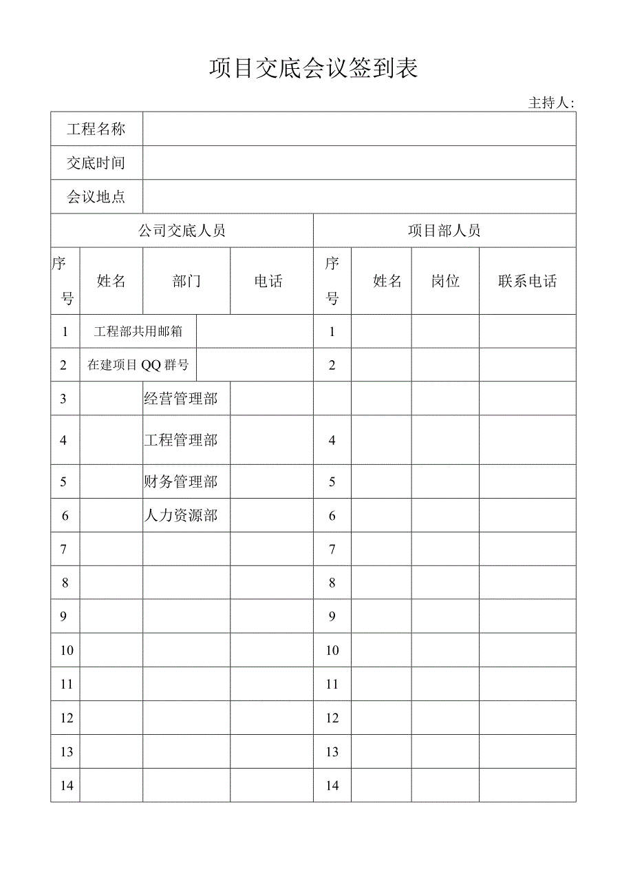 项目交底会议签到表.docx_第1页