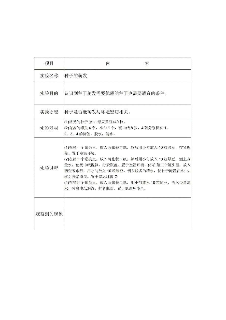 2021教科版小学科学四年级下册实验报告单(可编辑).docx_第2页