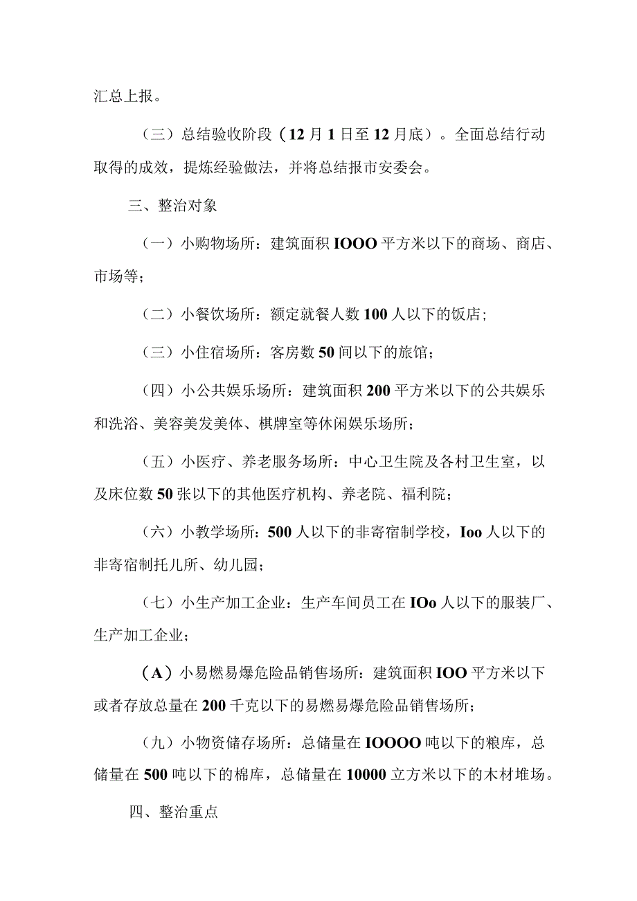 2023年“九小场所”消防安全专项整治 行动实施方案.docx_第2页