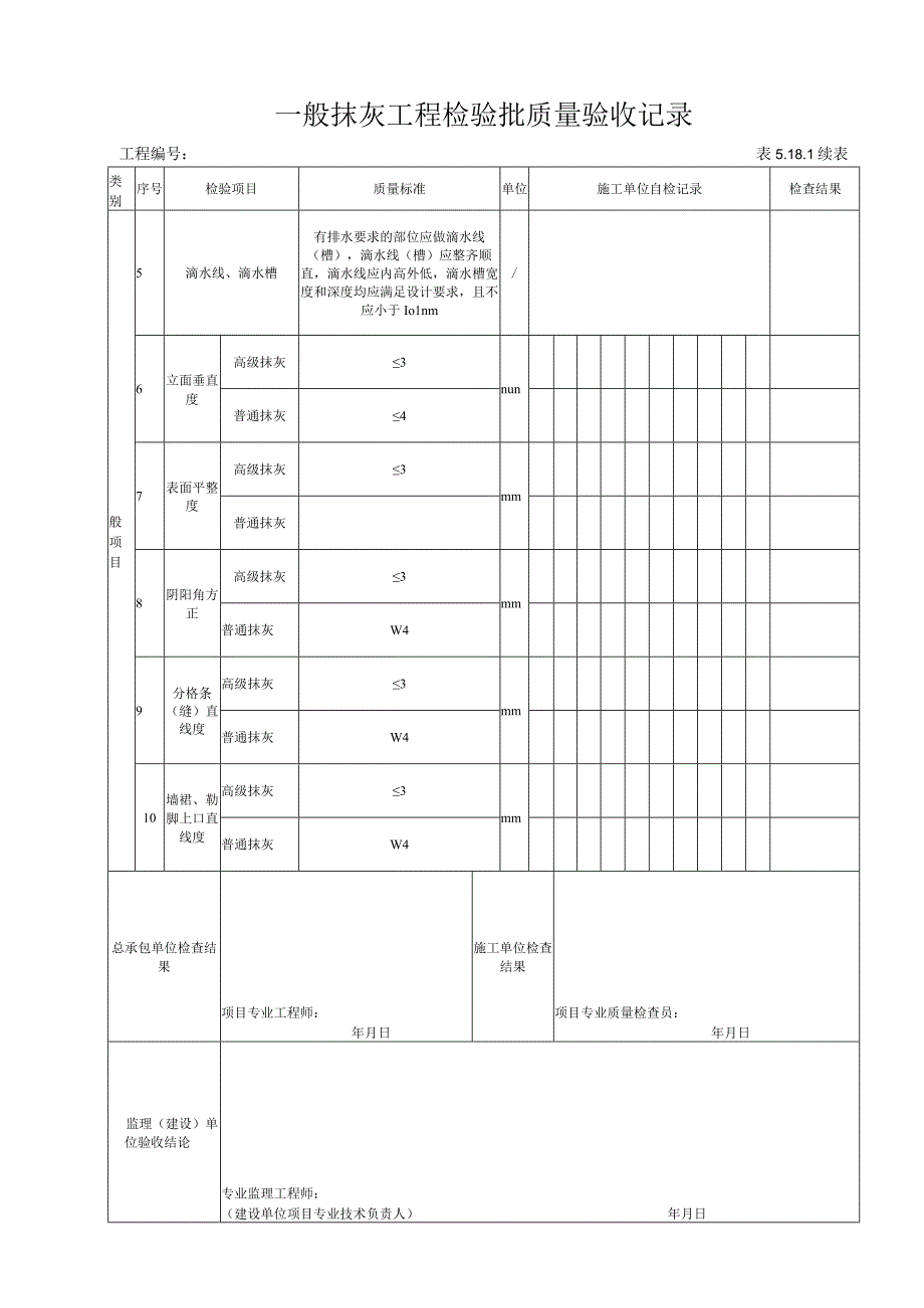 5.18.1 一般抹灰工程检验批质量验收记录.docx_第2页