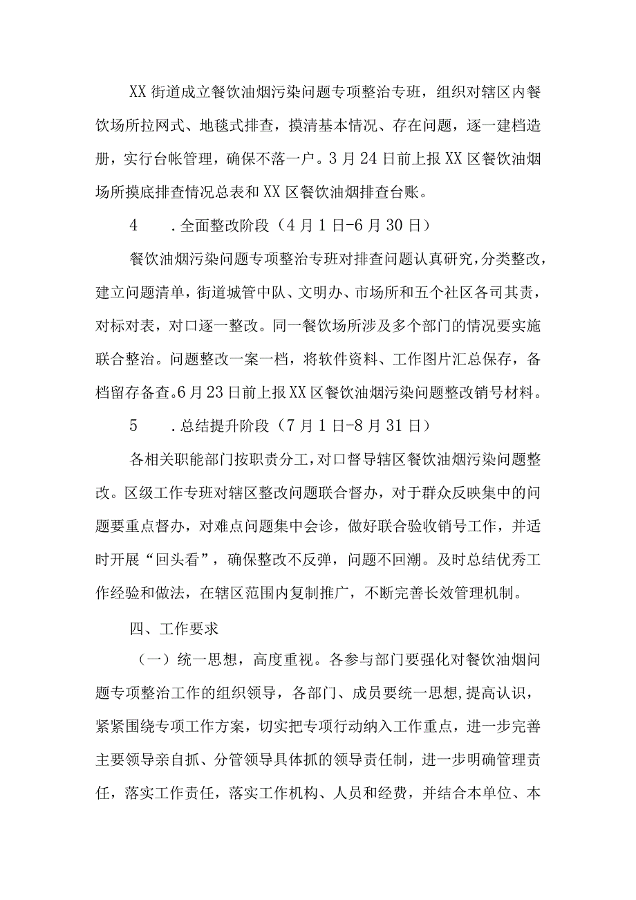 XX街道餐饮油烟污染问题专项整治行动方案.docx_第3页