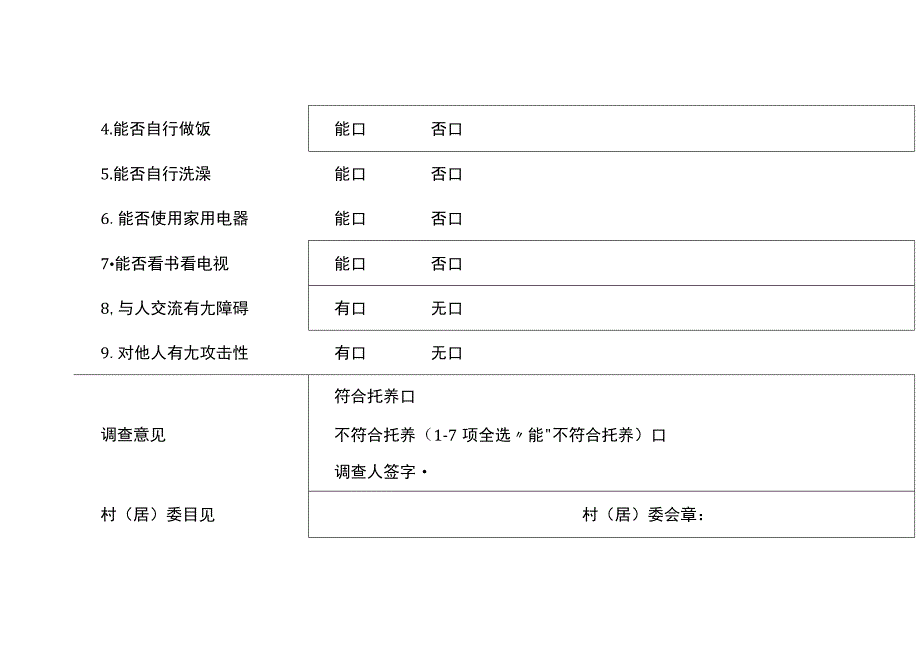 “阳光家园计划”残疾人居家托养调查表.docx_第2页