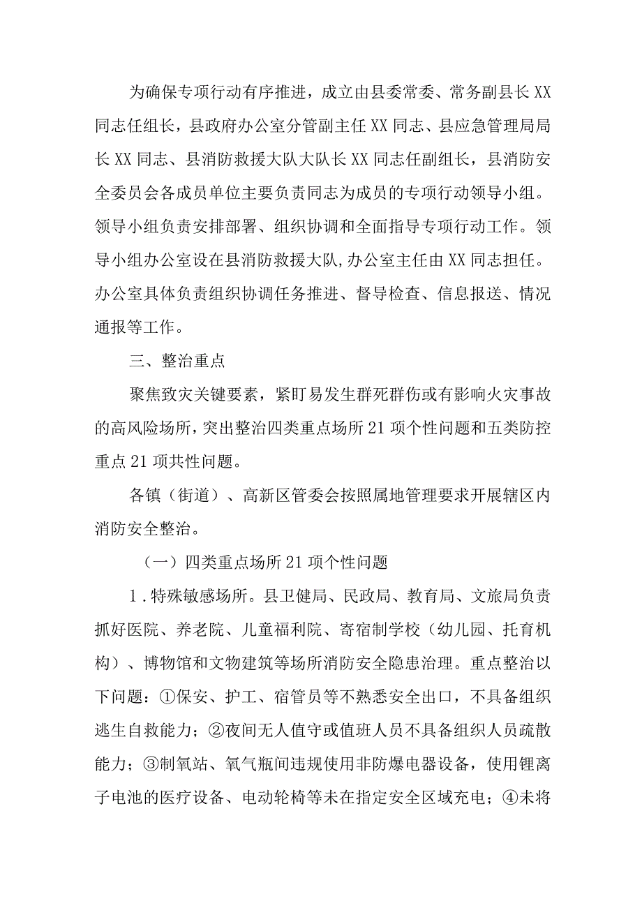 全县消防安全重大风险隐患专项排查整治2023行动实施方案.docx_第2页