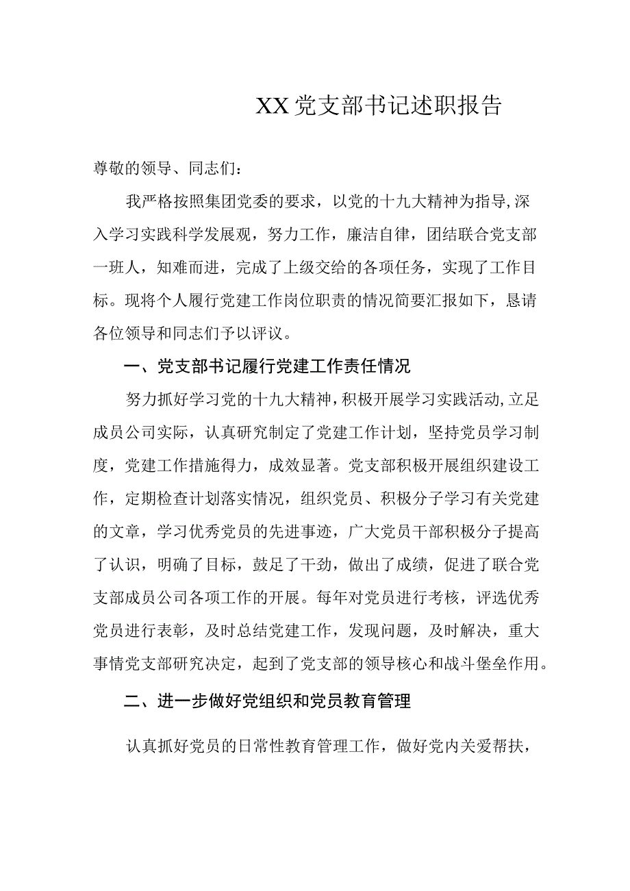 党支部书记述职报告.docx_第1页