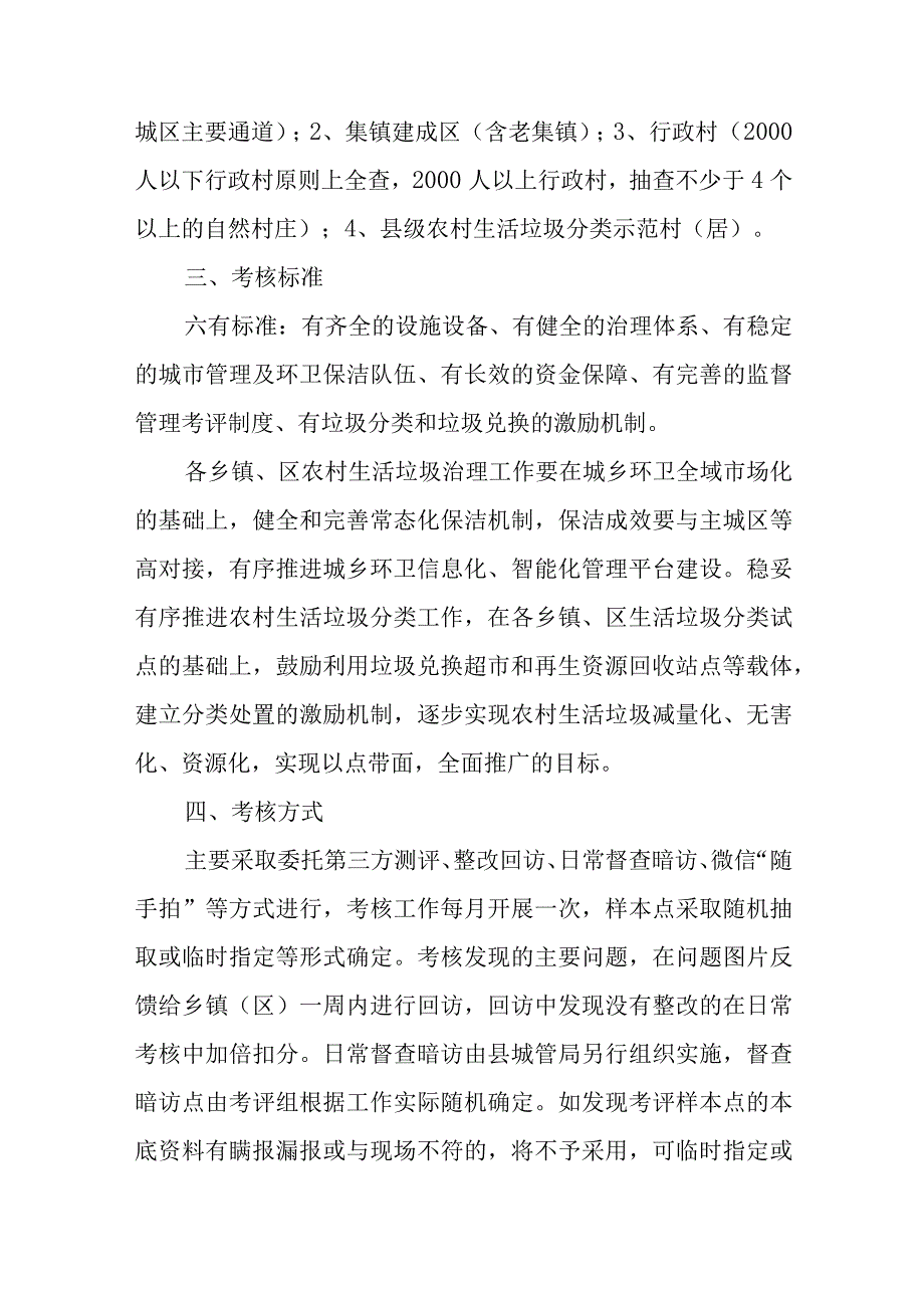 XX县城乡环卫一体化工程环境整治2023年考核办法.docx_第2页