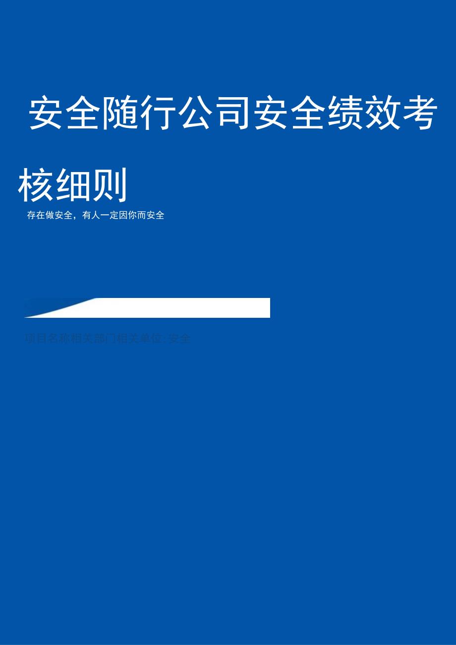 公司安全绩效考核细则含考核评分表.docx_第1页