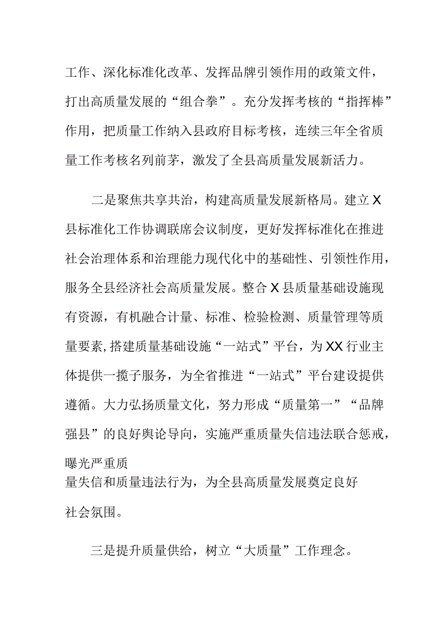 X县推进质量强县工作新亮点.docx_第2页