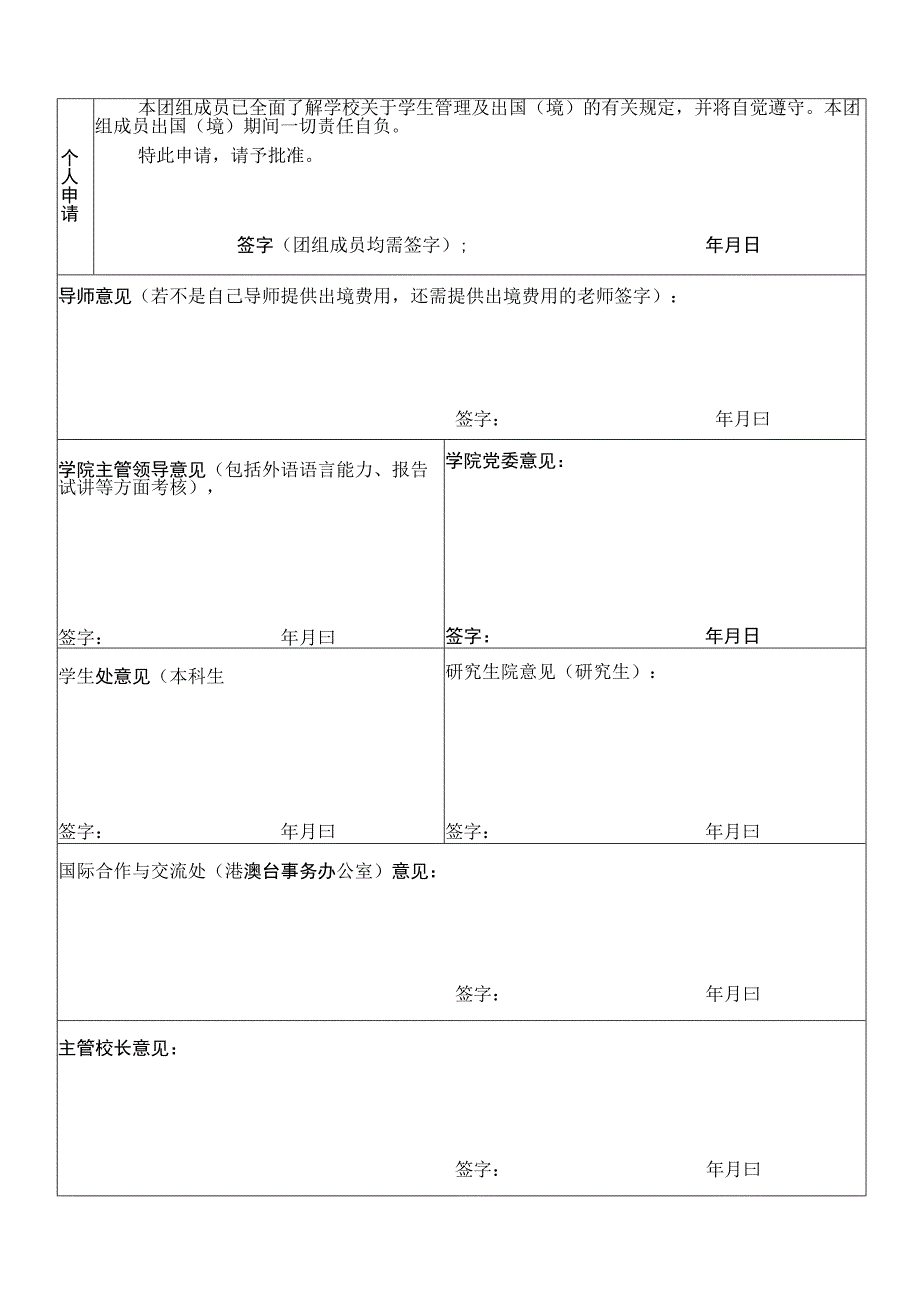 东北大学出国（赴港澳）团组（个人）审批表.docx_第2页