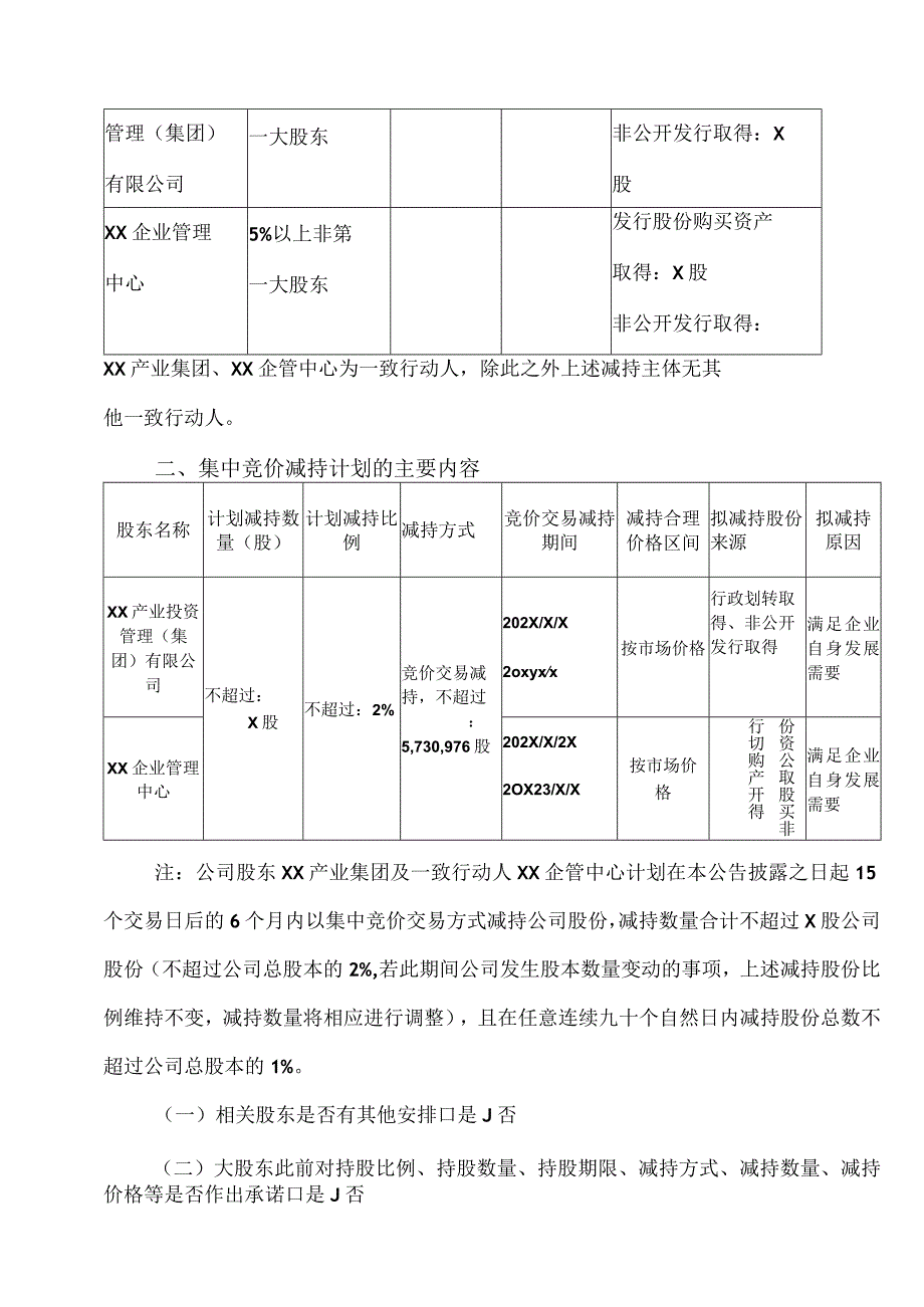 XX教育科技股份有限公司关于股东集中竞价减持股份计划的公告.docx_第2页