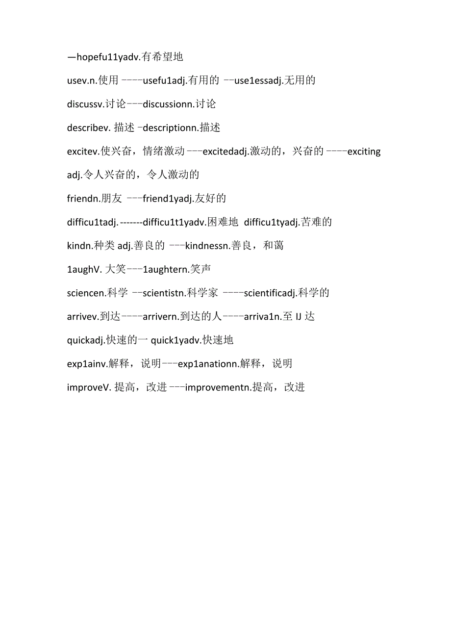 人教版必修一Welcome-unit单元重点词汇词性转换汇总(2020新版)(1).docx_第3页