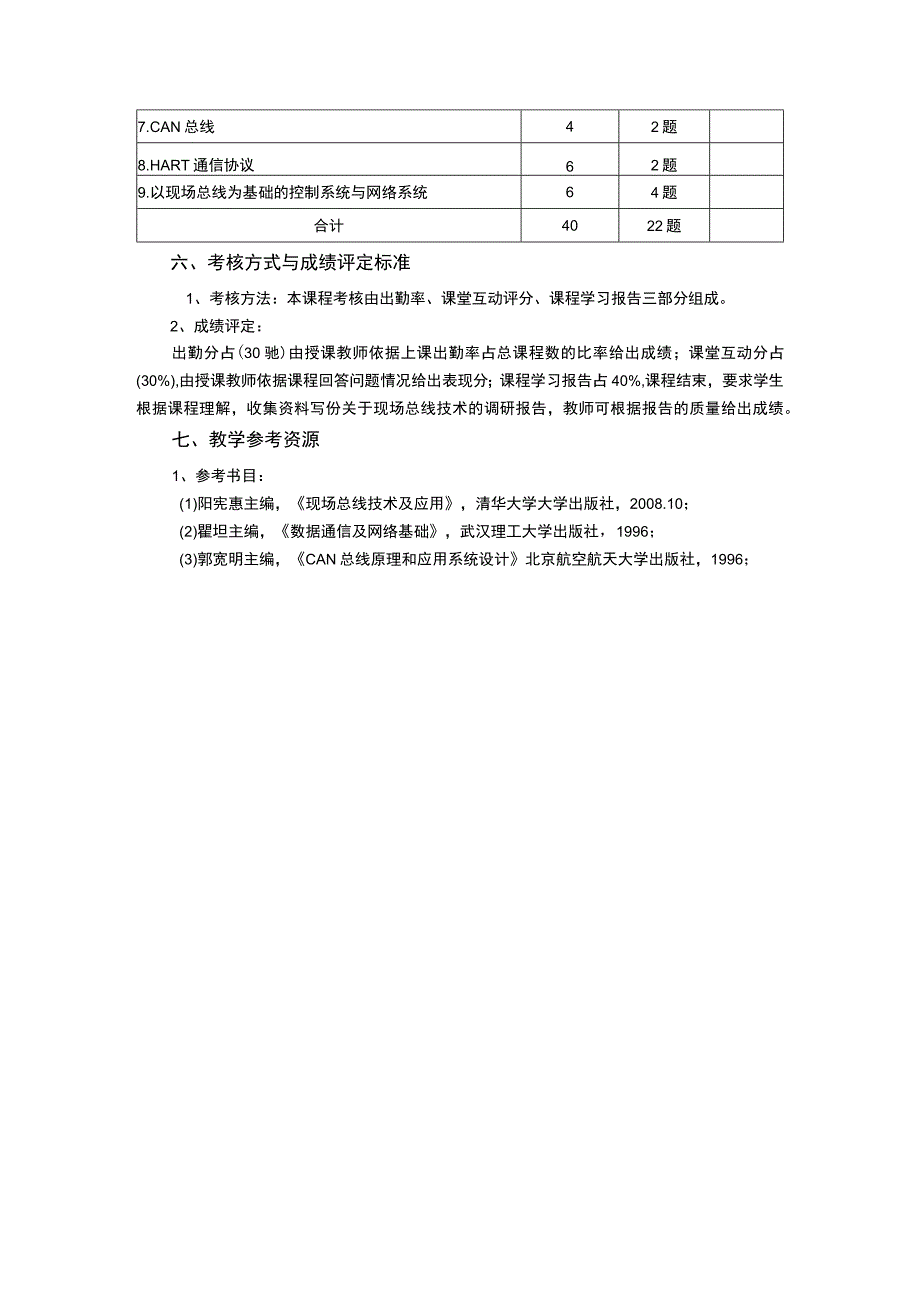 《现场总线技术》课程教学大纲.docx_第3页