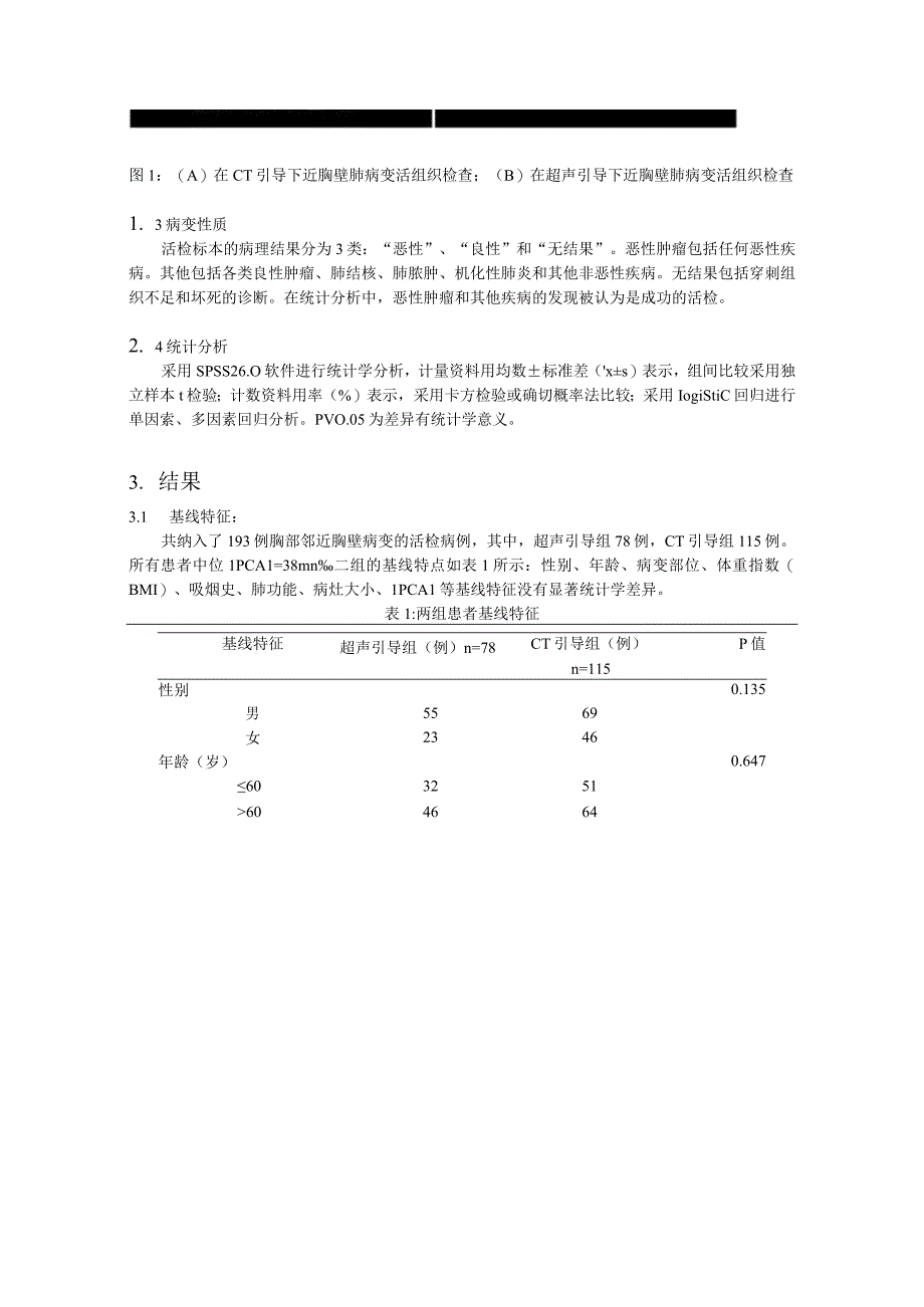 超声与CT引导下经皮肺或胸膜病变穿刺活检的有效性和安全性研究.docx_第3页