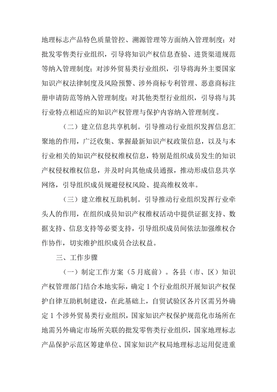 关于加快推动行业组织建立健全知识产权保护自律互助机制工作方案.docx_第2页