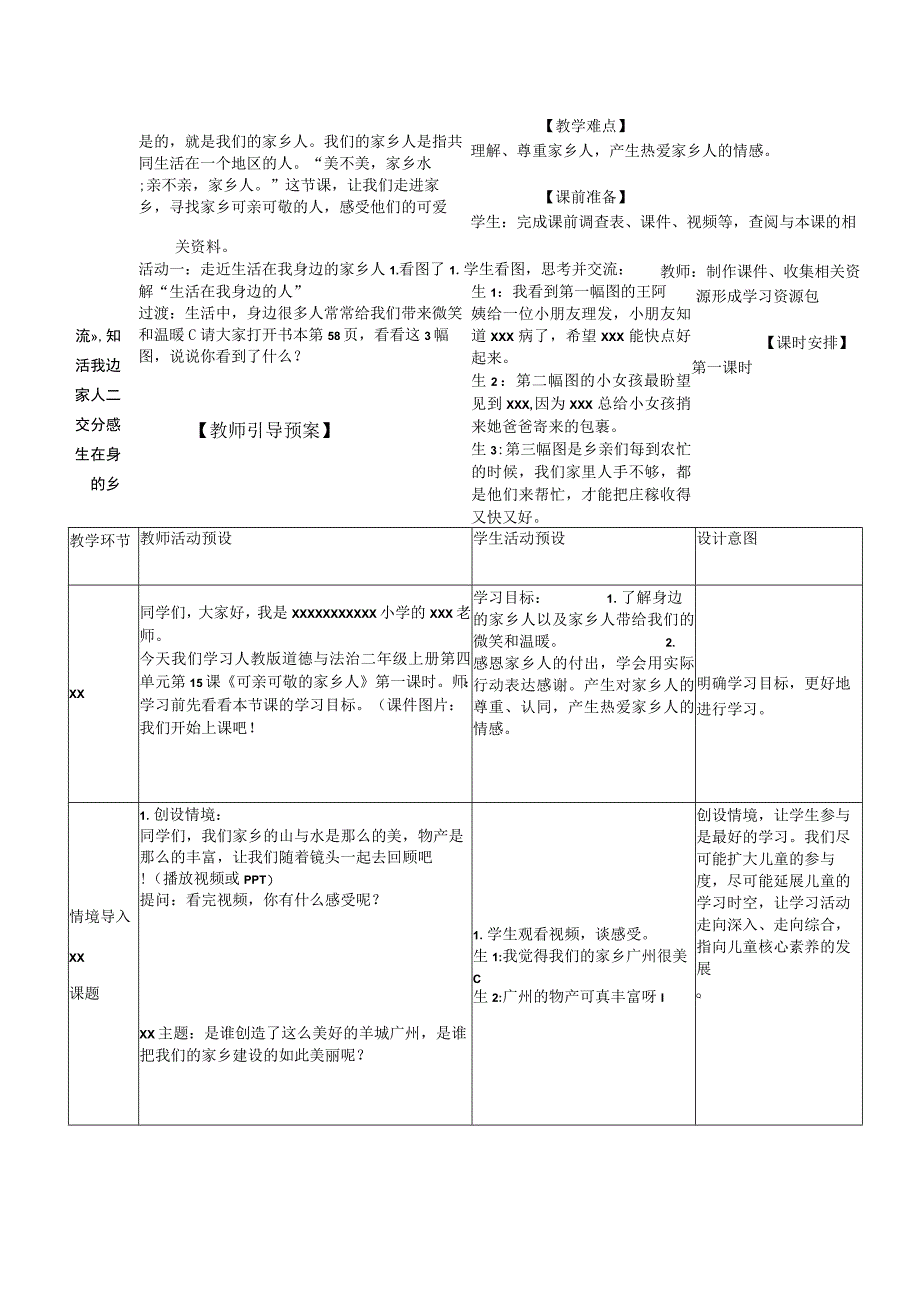 中小学二上二下15.可亲可敬的家乡人第一课时公开课教案教学设计.docx_第2页