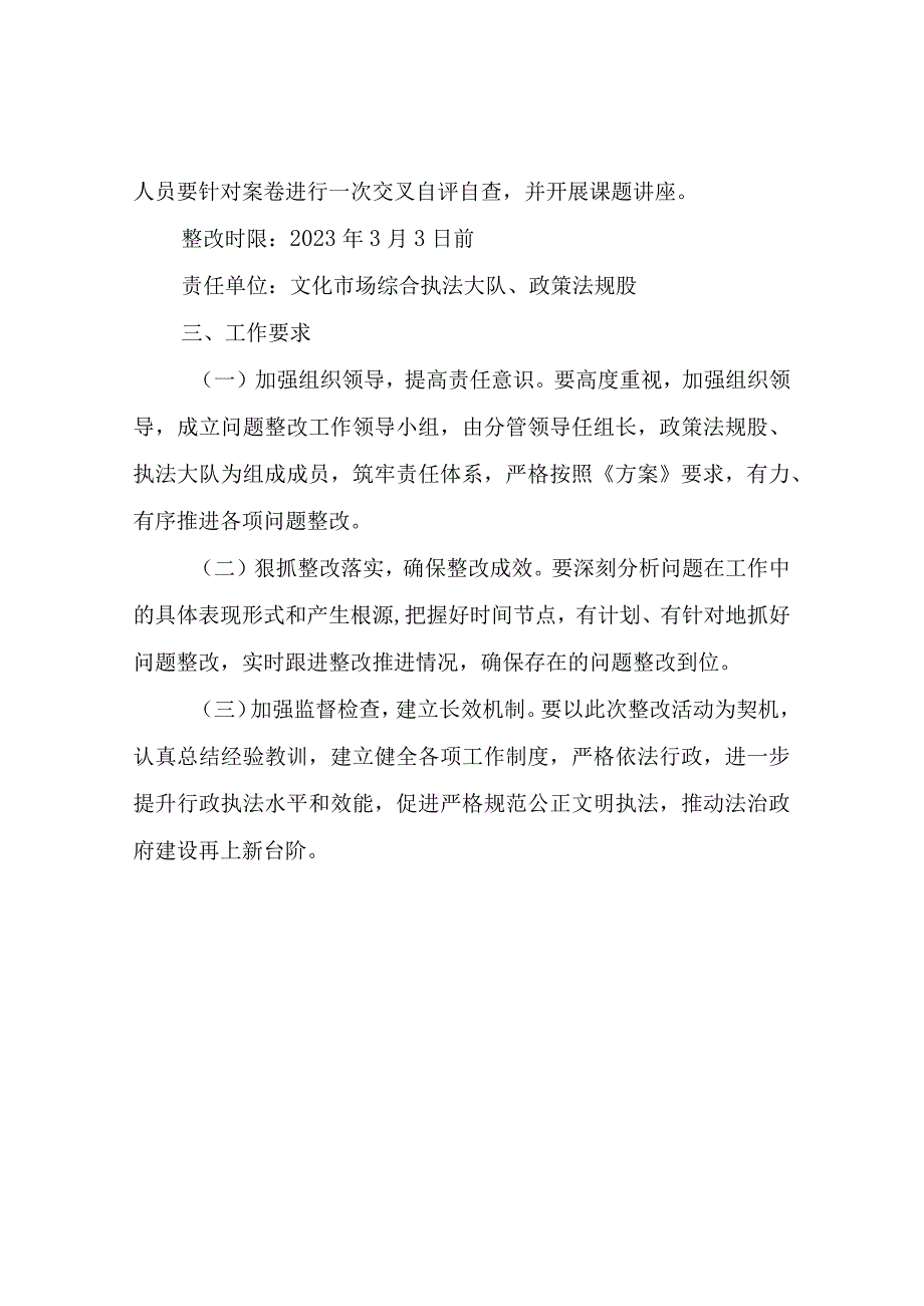 XX县文化广播电视和旅游局行政执法监督问题的整改方案.docx_第2页