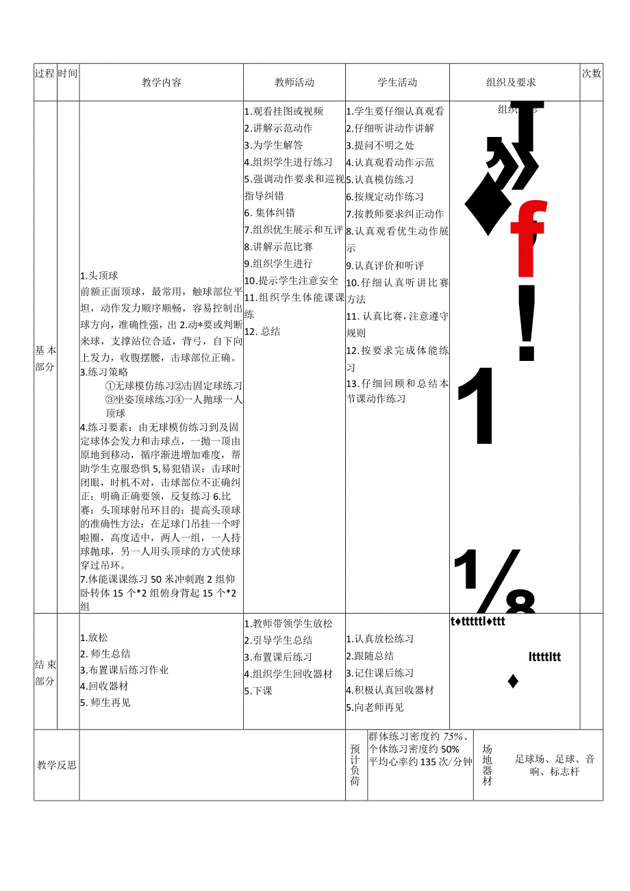 【新课标】水平四（初中）体育《足球头顶球练习》公开课教案.docx_第2页