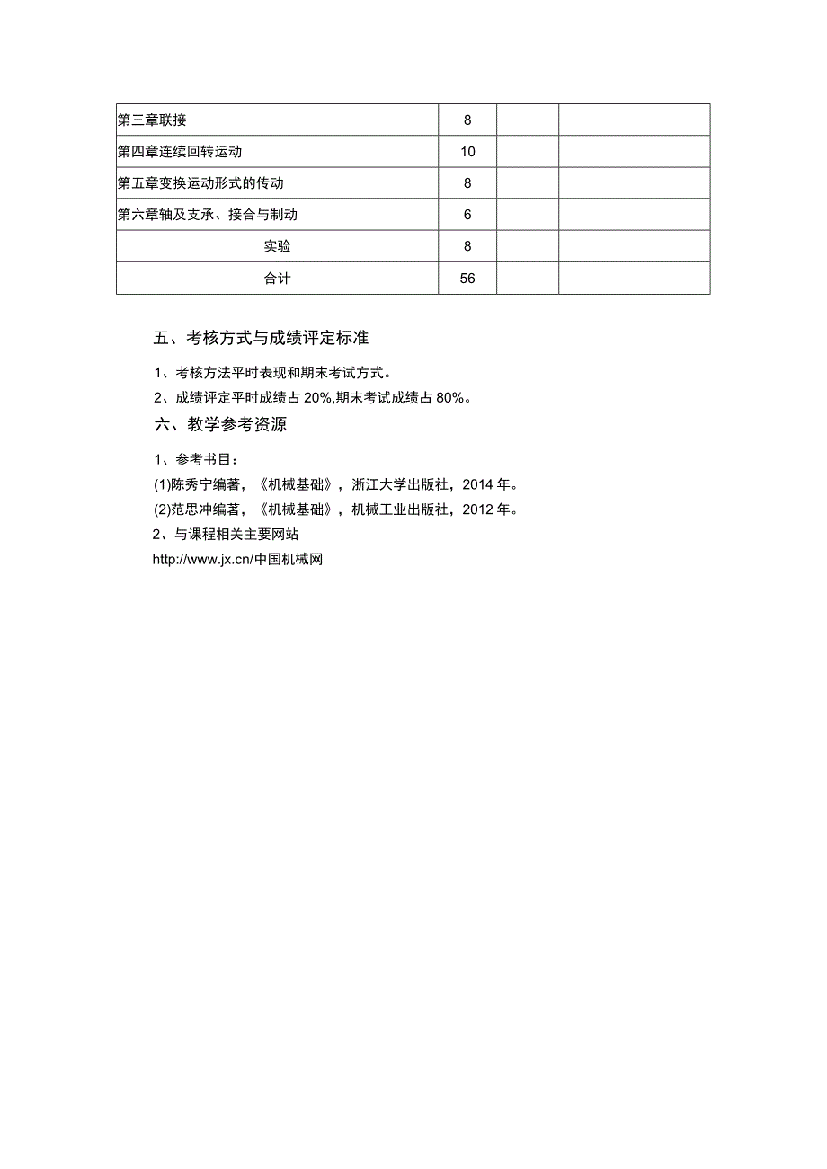 《机械工程基础 (2)》课程教学大纲.docx_第3页