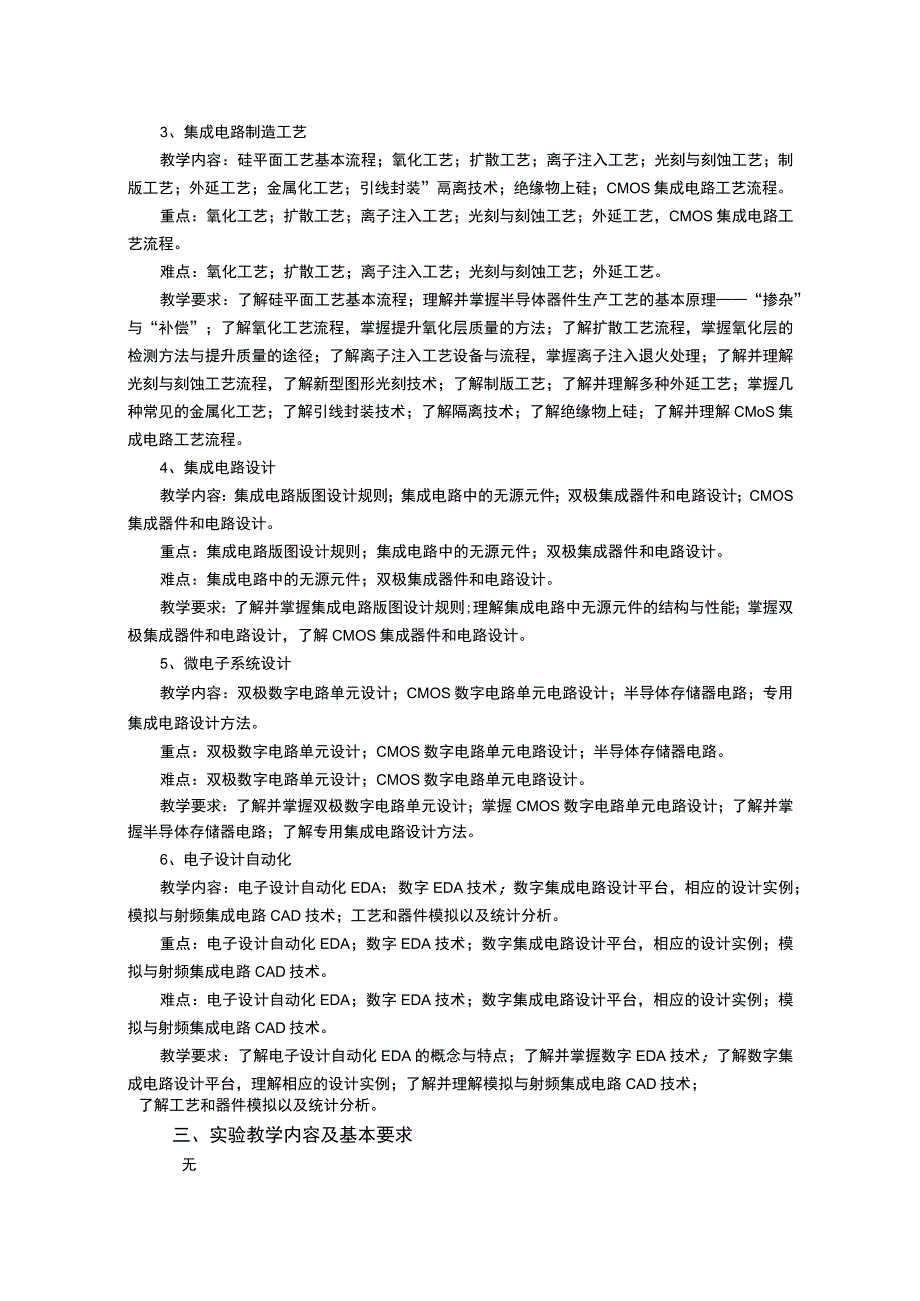 《微电子技术基础》课程教学大纲.docx_第2页