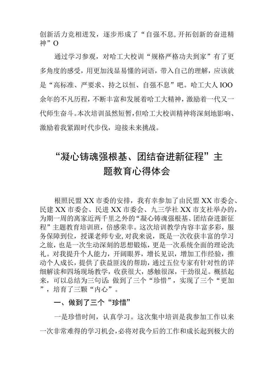 “凝心铸魂强根基、团结奋进新征程”主题教育学习感悟(九篇).docx_第3页