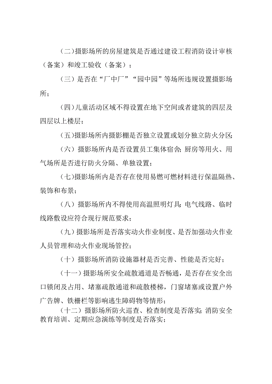 XX镇摄影场所消防安全专项整治方案.docx_第2页