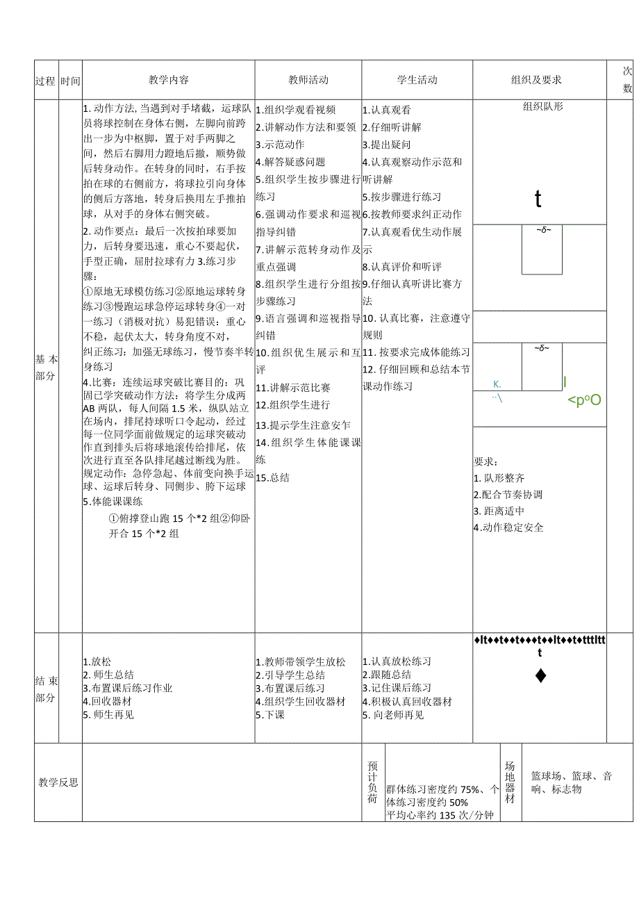 【新课标】水平四（初中）体育《篮球的运球转身练习》公开课教案.docx_第2页