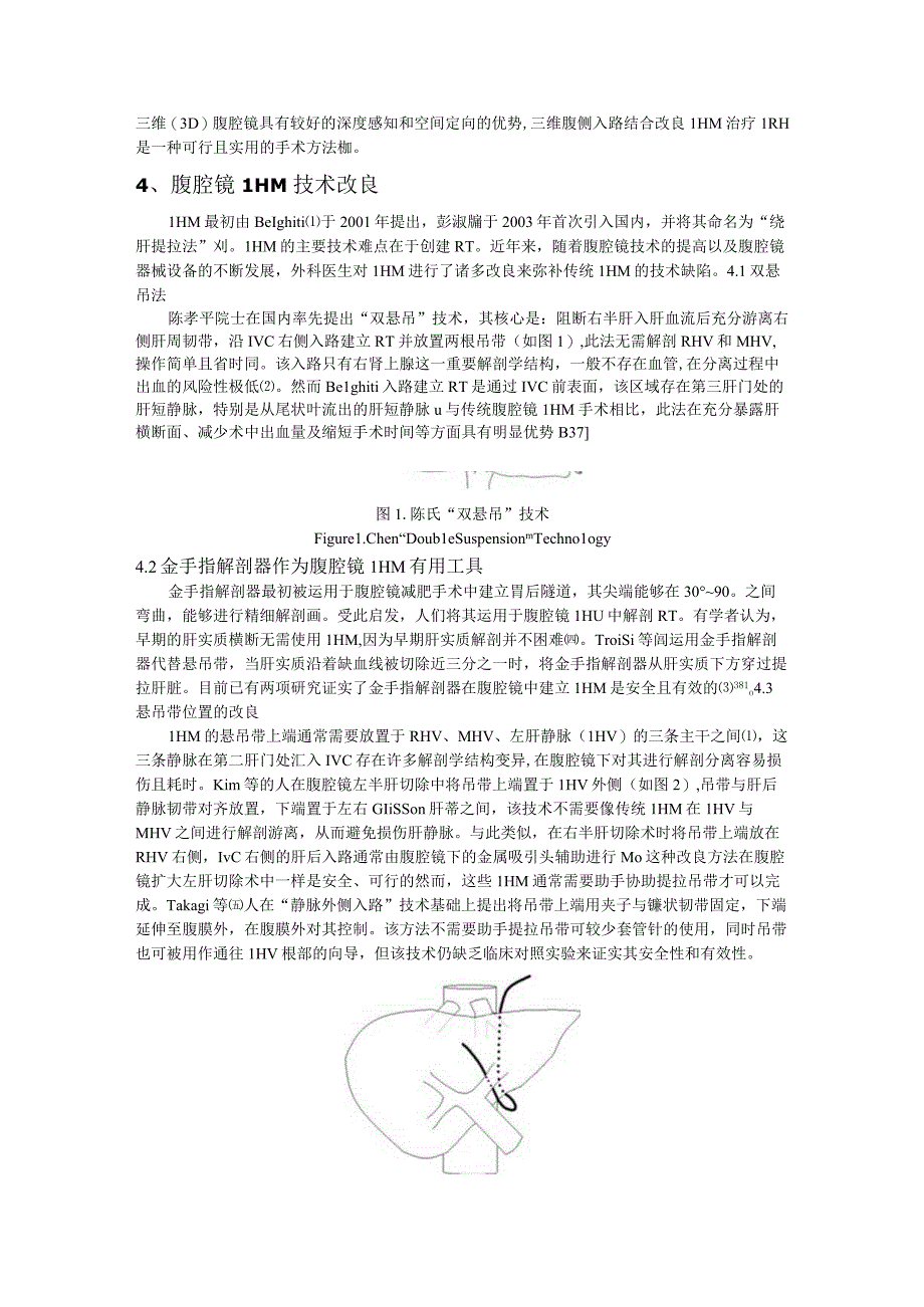 肝悬吊术在腹腔镜肝切除术中的应用研究进展.docx_第3页