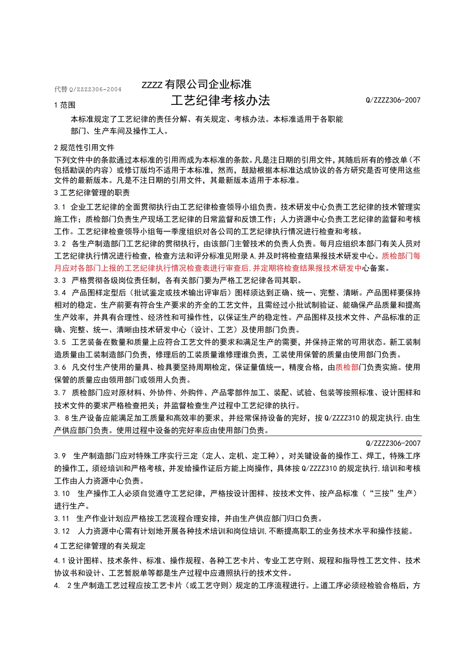 工艺纪律考核办法.docx_第1页