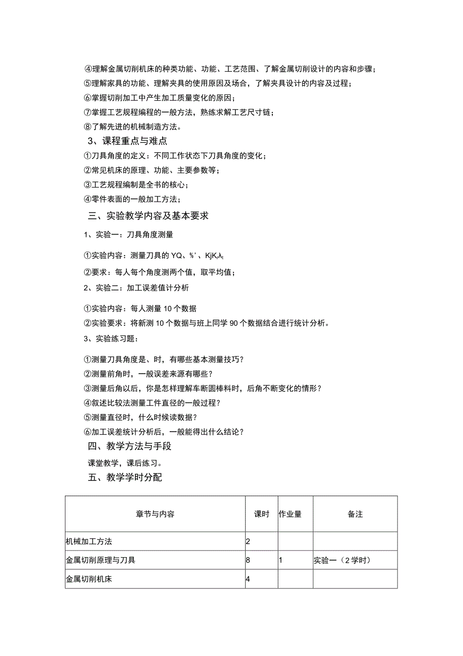 《机械制造技术基础 (1)》课程教学大纲.docx_第2页