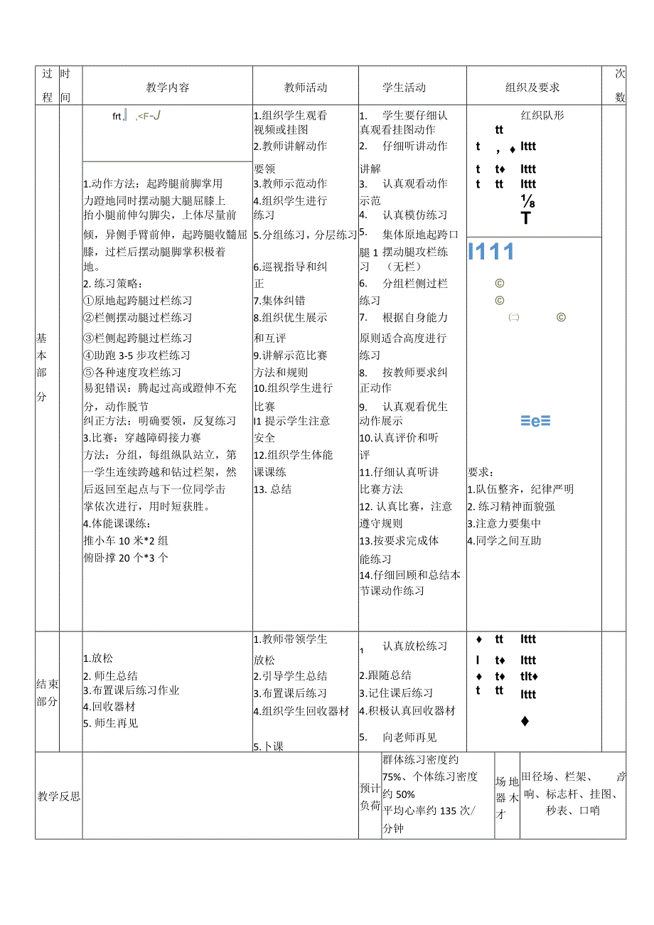 【新课标】水平四（初中）体育《跨栏跑--跨栏步》公开课教案.docx_第2页