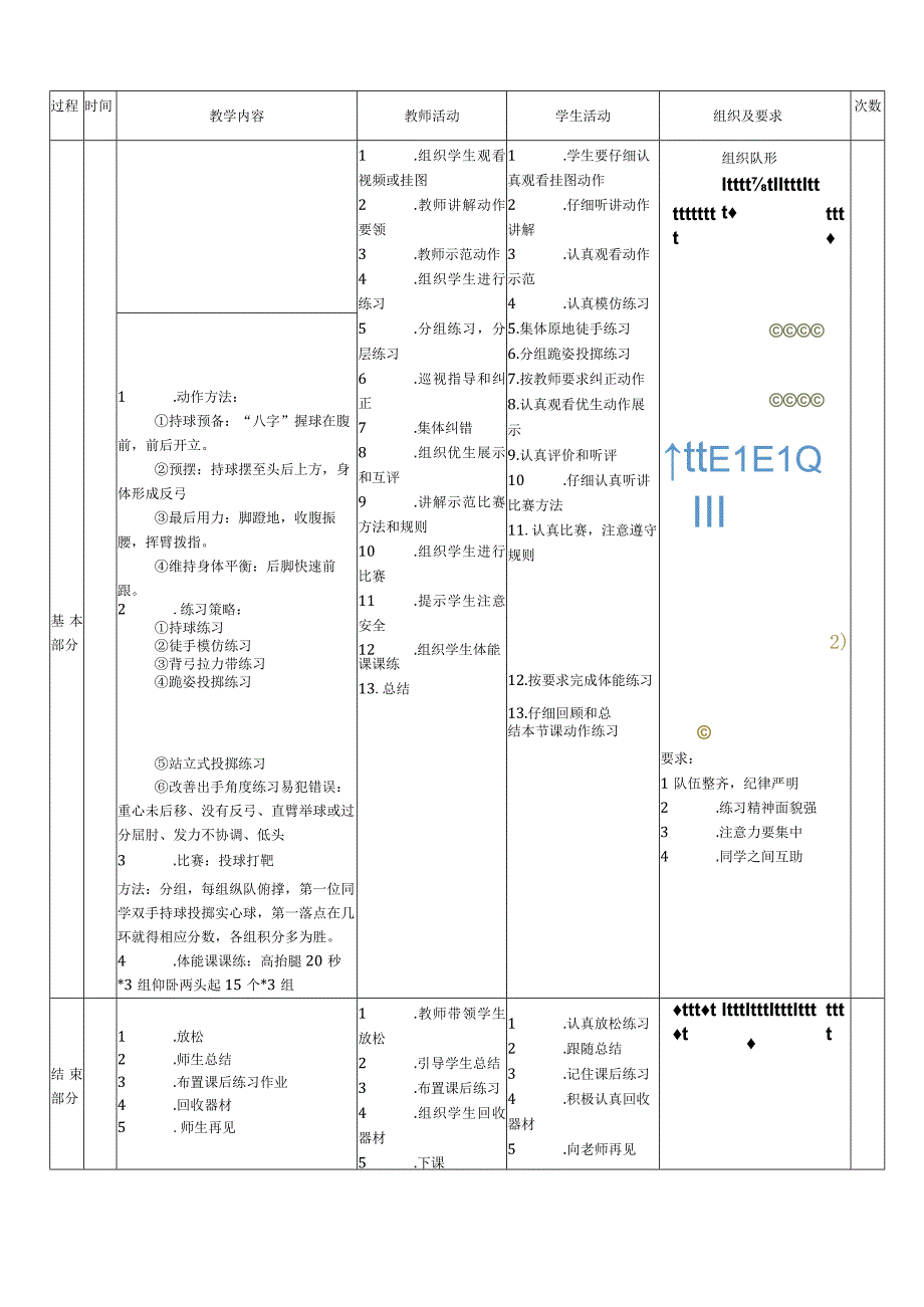 【新课标】水平四（初中）体育《双手头上前掷实心球》公开课教案.docx_第2页