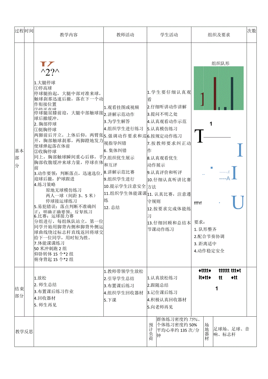 【新课标】水平四（初中）体育《足球大腿、胸部停球》公开课教案.docx_第2页