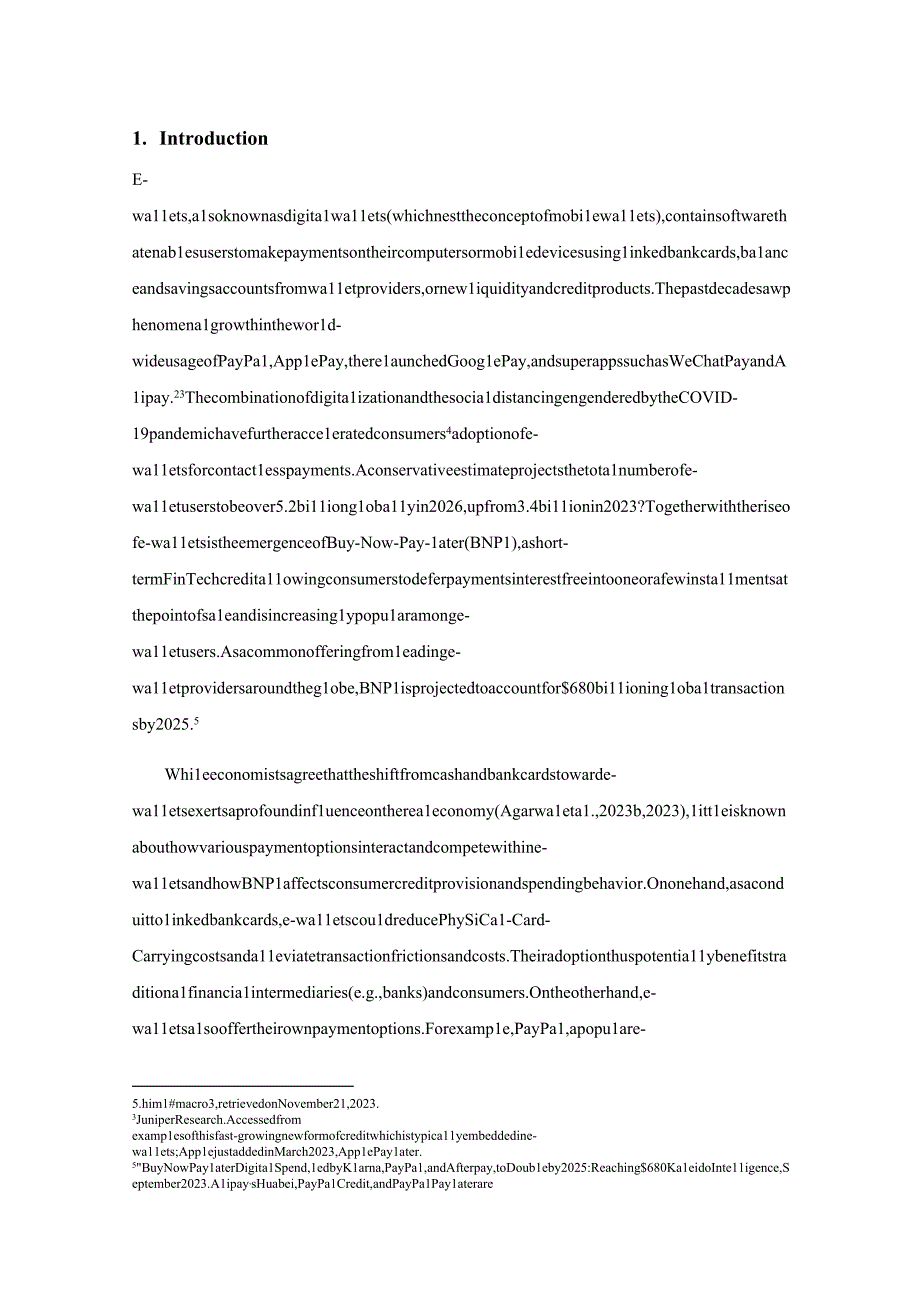 【行业报告】NBER-电子钱包的兴起与先买后付：支付竞争、信用扩张与消费者行为_市场营销策划_202.docx_第1页