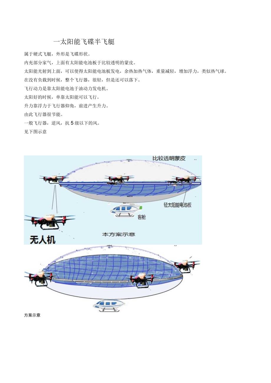 一太阳能飞碟半飞艇.docx_第1页