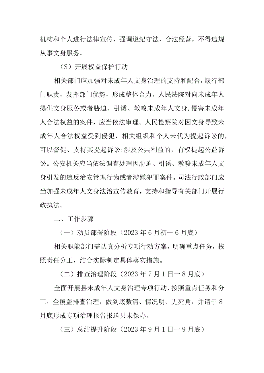 XX县未成年人文身治理专项行动方案.docx_第3页