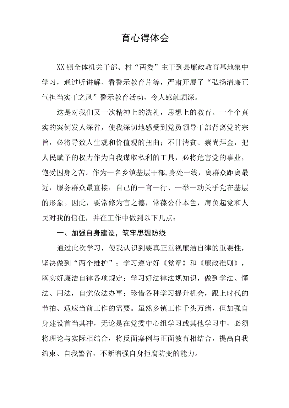 党员干部关于弘扬清廉守正担当实干之风警示教育学习体会交流发言八篇.docx_第3页