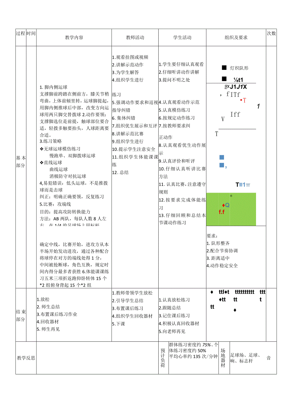 【新课标】水平四（初中）体育《足球脚内侧运球练习》公开课教案.docx_第2页