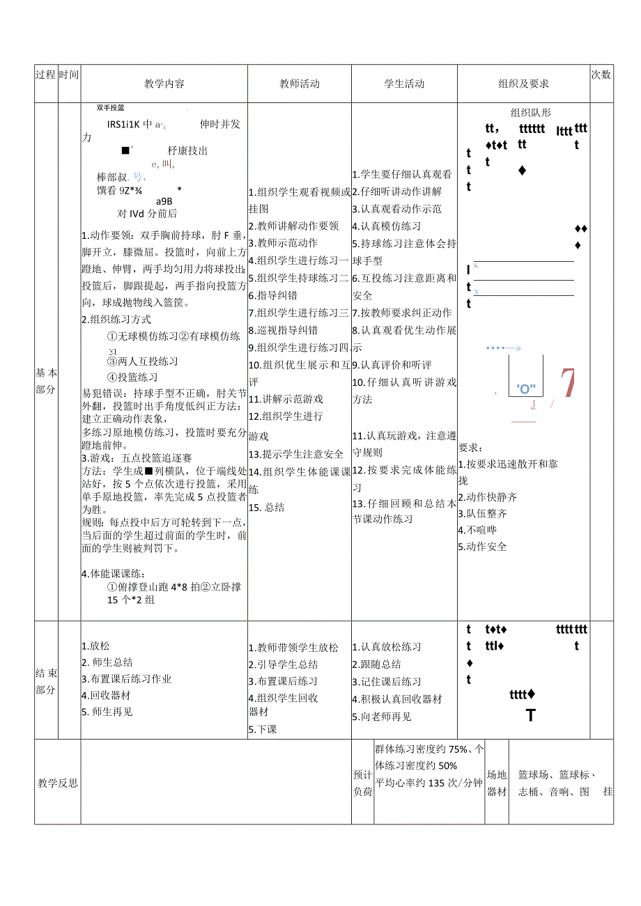 【新课标】水平四（初中）体育《篮球原地双手胸前投篮》公开课教案.docx_第2页