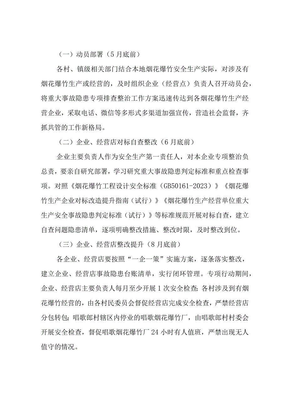 XX镇烟花爆竹重大事故隐患专项排查整治2023行动工作方案.docx_第2页