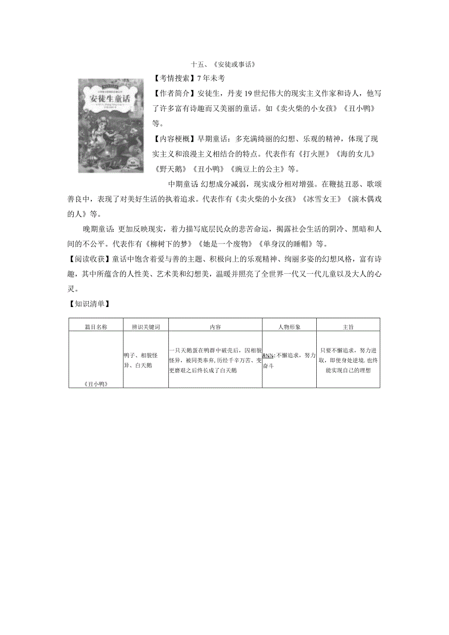 十五、 《安徒生童话》.docx_第1页