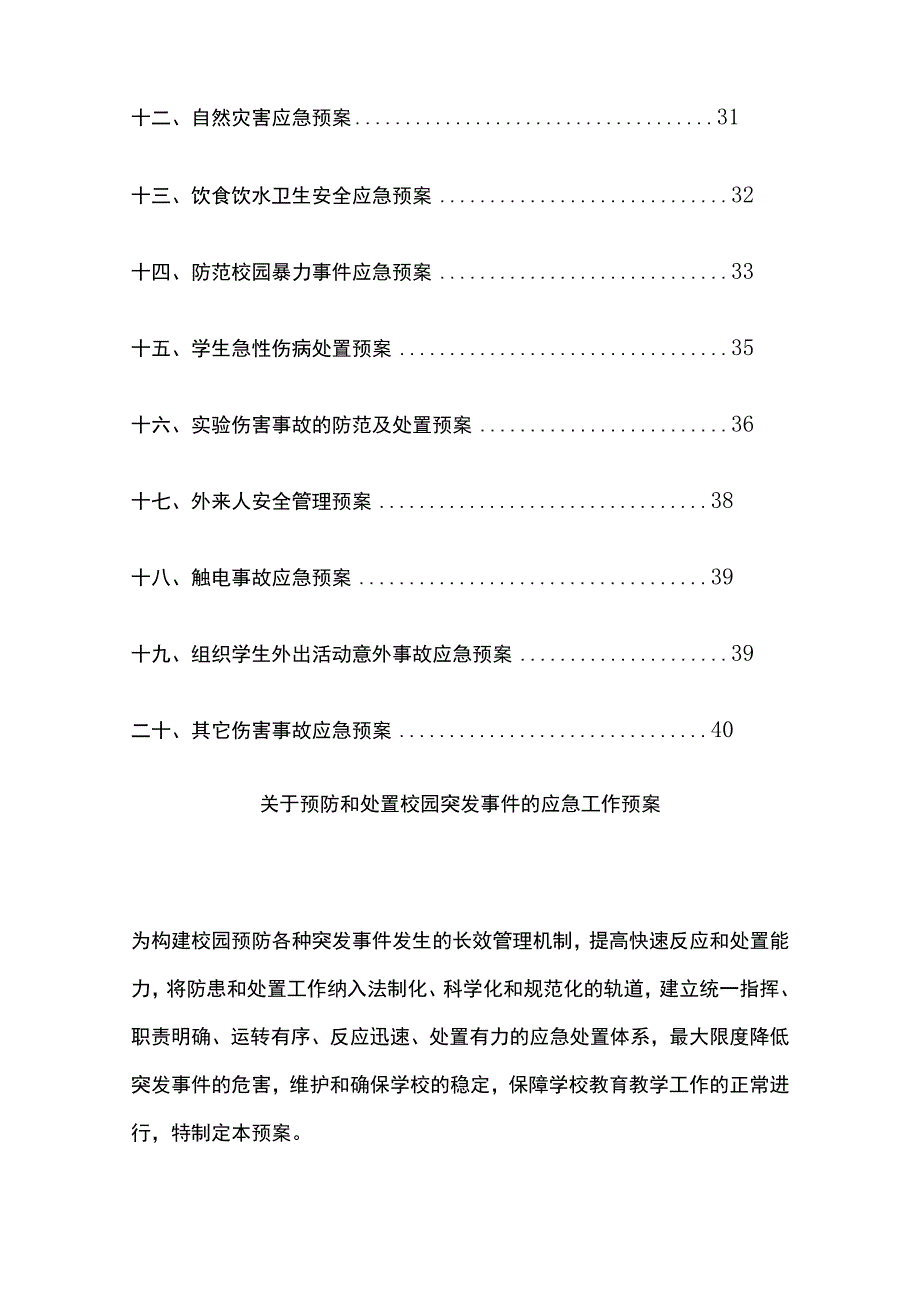 学校各类安全应急预案汇编全.docx_第2页