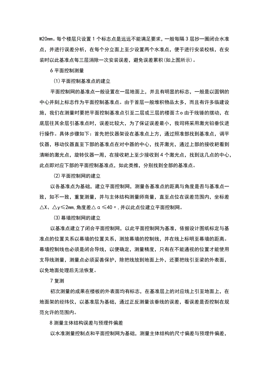 某幕墙工程测量放线方案(示范文本).docx_第2页