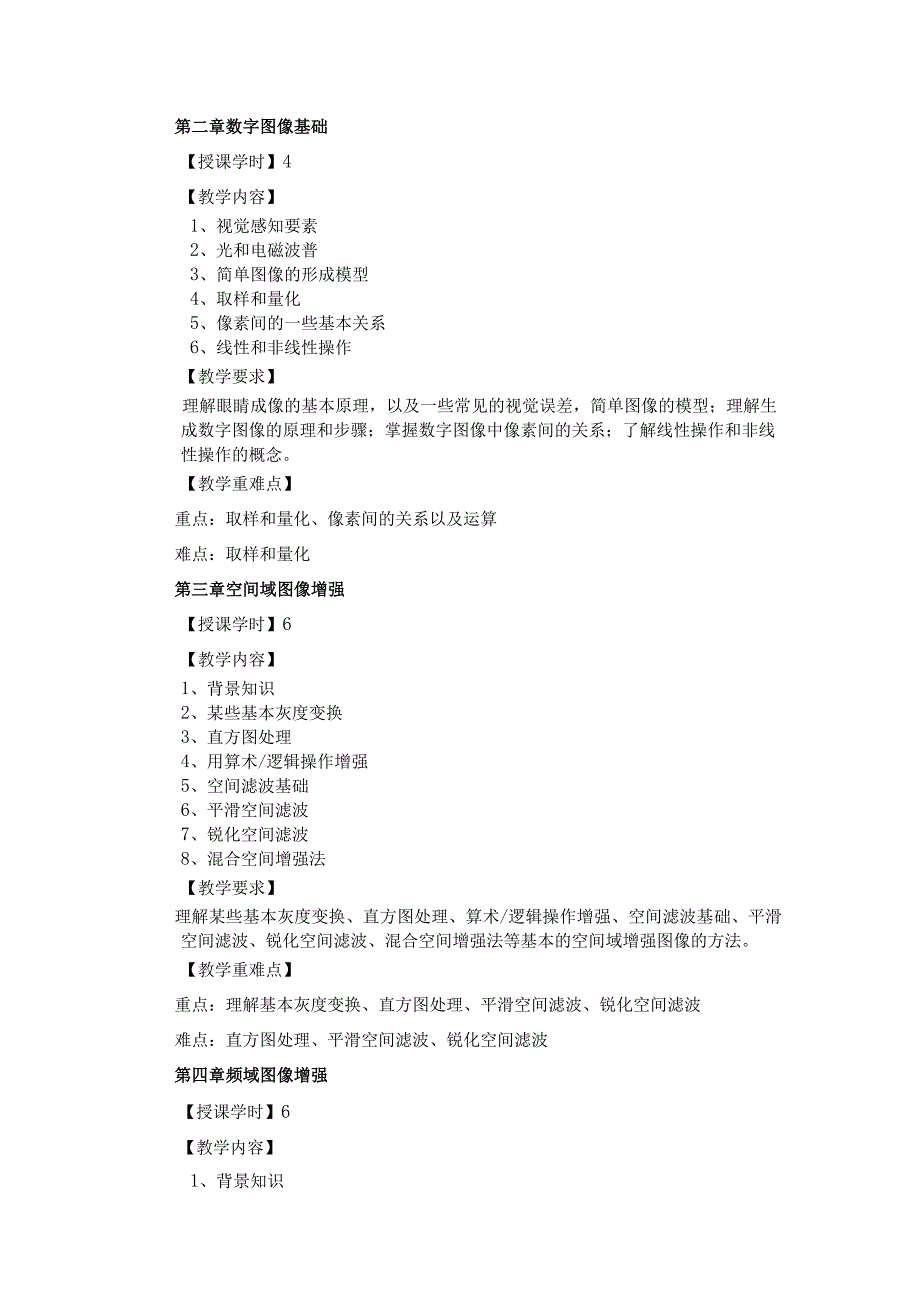 数字图像处理 教学大纲.docx_第2页