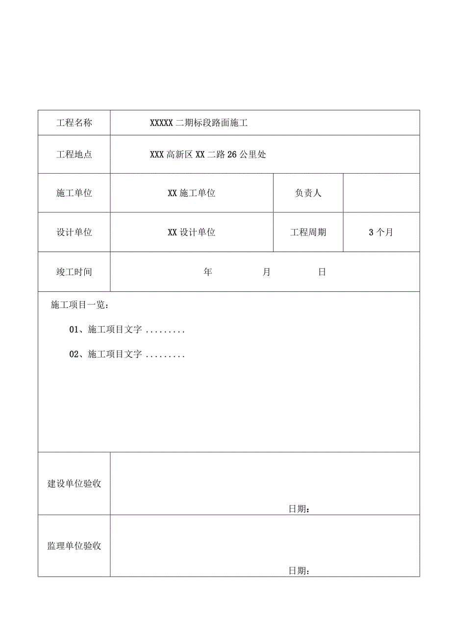 工程项目竣工验收报告书参考模板-5篇.docx_第2页