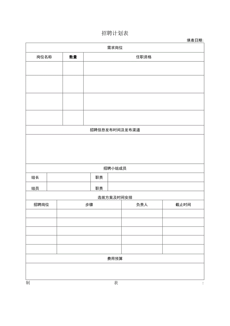 招聘计划表（模板）.docx_第1页