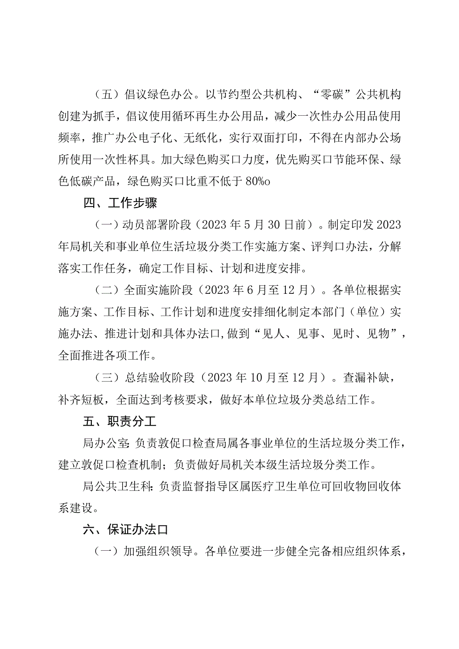 局机关和事业单位2023年生活垃圾分类工作实施方案.docx_第3页