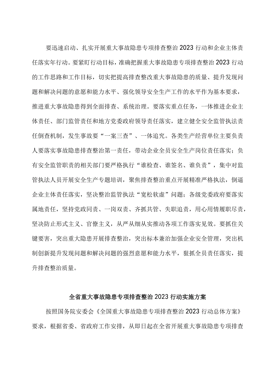 在重大事故隐患专项排查整治2023年行动动员部署会上的讲话及实施方案.docx_第3页